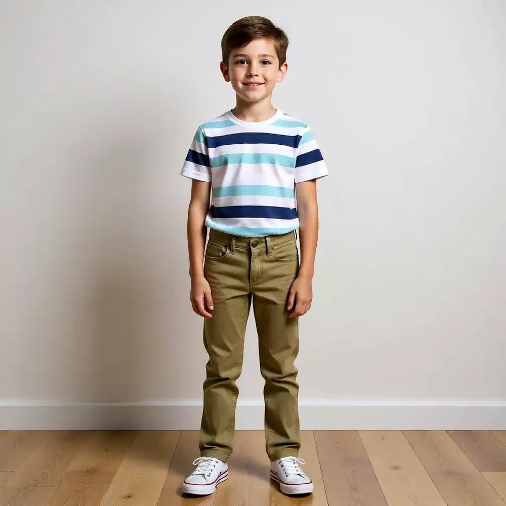 Levis Boys 511 Slim Fit Stretch Twill Pants‎ Khaki Green Adjustable Waist 10 NWT